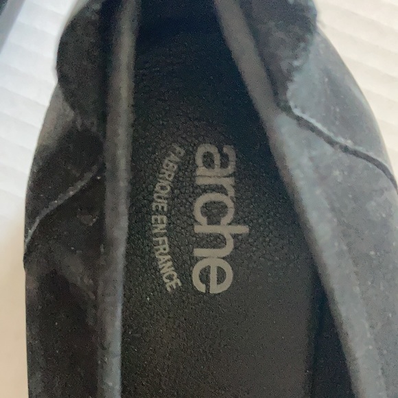 ARCHE black suede shoes. Made in France. Size 8 - Picture 4 of 8